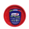 SET 25 PIATTI PIANI IN PLASTICA DIAM. 22CM ROSSO