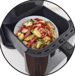 SET 16 PIROTTINI IN CARTA DA FORNO PER FRIGGITRICE AD ARIA 18.5X4.2CM