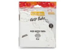 SET 5 PIZZI SOTTO TORTA LINEA EASY BAKE IN CARTA BIANCA DIAM. 36CM