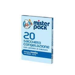 SET 20 SACCHETTI CONGELAZIONE LINEA MISTERPACK 23X32CM 2.5LT