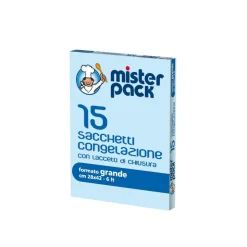 SET 15 SACCHETTI CONGELAZIONE LINEA MISTERPACK 28X42CM 6LT