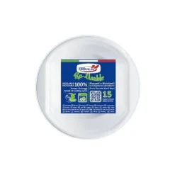 SET 15 SCODELLE IN PLASTICA 300ML BIANCO