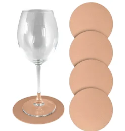 SET 4 SOTTOBICCHIERI IN SIMILPELLE DIAM. 12.5CM ROSA: vendita online SET 4 SOTTOBICCHIERI IN SIMILPELLE DIAM. 12.5CM ROSA in offerta
