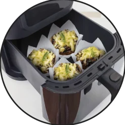 SET 12 STAMPI PER MUFFIN IN CARTA DA FORNO PER FRIGGITRICE AD ARIA 8.5X8CM