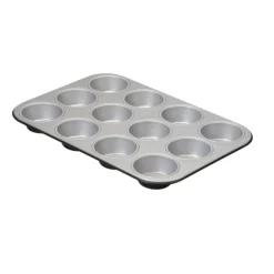 SET 12 STAMPI PER MUFFIN LINEA SILVER ELEGANCE IN ACCIAIO 35X27 H. 3CM