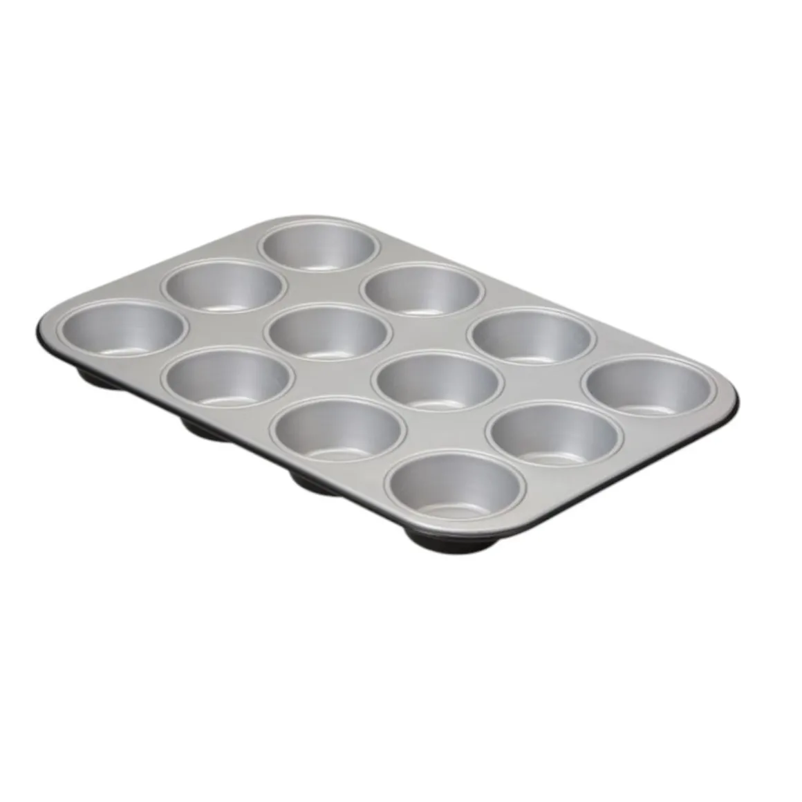 SET 12 STAMPI PER MUFFIN LINEA SILVER ELEGANCE IN ACCIAIO 35X27 H. 3CM