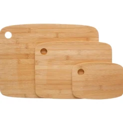 SET 3 TAGLIERI IN LEGNO DI BAMBU' CON MISURE ASSORTITE