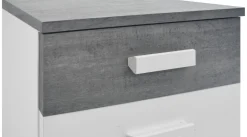 Settimino frassino bianco e cemento: settimino MILA camera da letto