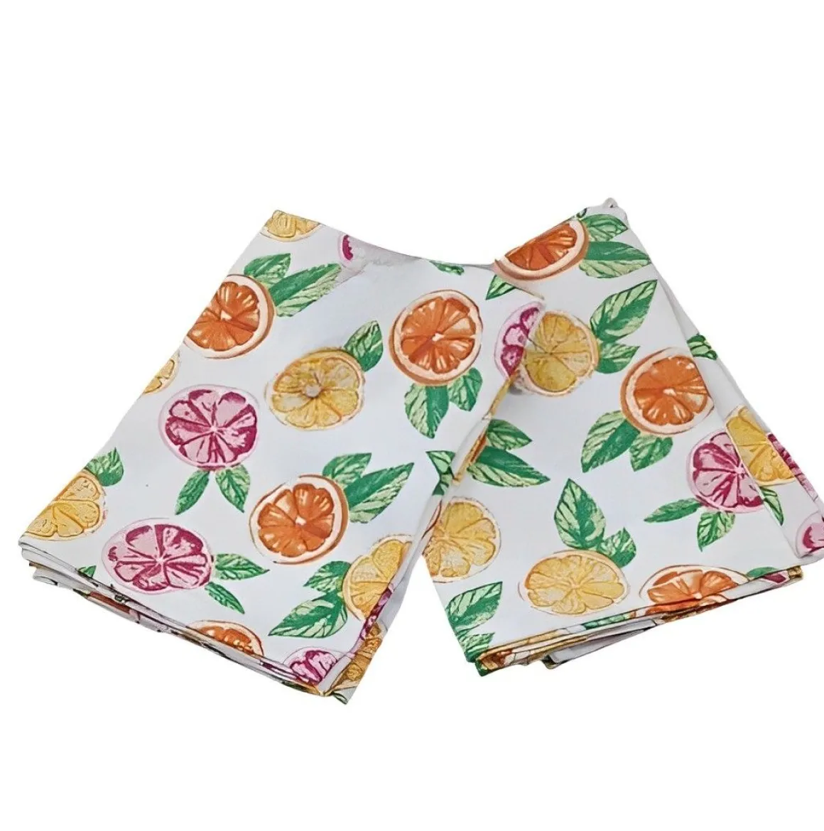 SET 2 TOVAGLIOLI AGRUMI CM 42X42 MULTICOLORE: vendita online SET 2 TOVAGLIOLI AGRUMI CM 42X42 MULTICOLORE in offerta