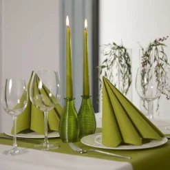 SET 20 TOVAGLIOLI ROYAL 25X25CM VERDE OLIVA: vendita online SET 20 TOVAGLIOLI ROYAL 25X25CM VERDE OLIVA in offerta