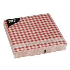 SET 30 TOVAGLIOLI 33X33CM ROSSO VICHY: vendita online SET 30 TOVAGLIOLI 33X33CM ROSSO VICHY in offerta