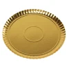 SET 3 VASSOI LINEA EASY BAKE IN CARTONCINO DORATO DIAM. 24CM
