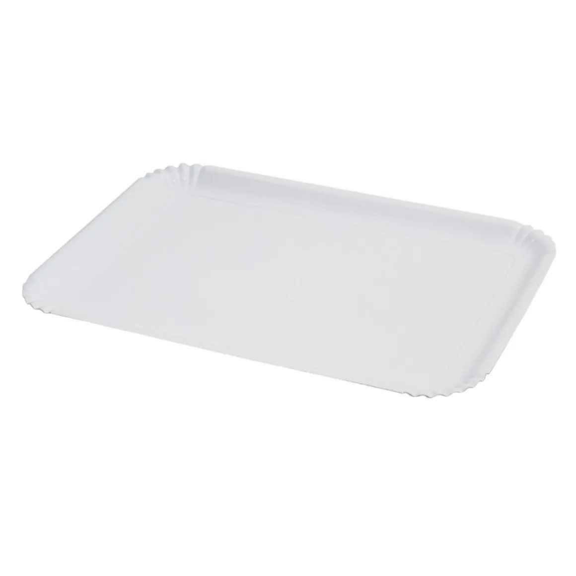 SET 2 VASSOI LINEA EASY BAKE IN CARTONCINO BIANCO 28X42CM
