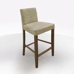 SGABELLO BASSO MOD, DENVER IN TESSUTO VINTAGE BEIGE
