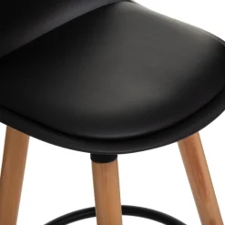 SGABELLO MAXON IN FAGGIO E POLIPROPILENE E PU NERO : vendita online SGABELLO MAXON IN FAGGIO E POLIPROPILENE E PU NERO in offerta