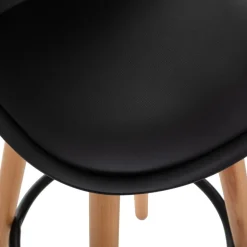 SGABELLO MAXON IN FAGGIO E POLIPROPILENE E PU NERO : vendita online SGABELLO MAXON IN FAGGIO E POLIPROPILENE E PU NERO in offerta