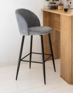 SGABELLO MOD. CELESTE IN TESSUTO GRIGIO: vendita online SGABELLO MOD. CELESTE IN TESSUTO GRIGIO in offerta