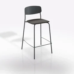 SGABELLO MOD. SMILE PIOMBO CON SEDUTA IMBOTTITA: vendita online SGABELLO MOD. SMILE PIOMBO CON SEDUTA IMBOTTITA in offerta