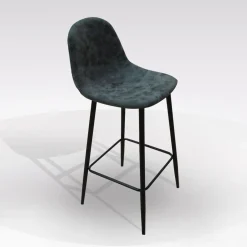 SGABELLO VILLA ECOPELLE INVECCHIATA GRIGIO SCURO: vendita online SGABELLO VILLA ECOPELLE INVECCHIATA GRIGIO SCURO in offerta