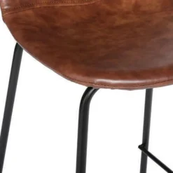 SGABELLO VLADI IN PU INVECCHIATO MARRONE: vendita online SGABELLO VLADI IN PU INVECCHIATO MARRONE in offerta
