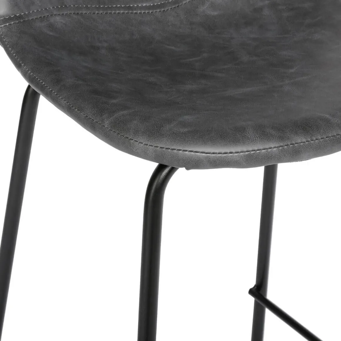 SGABELLO VLADI IN PU INVECCHIATO GRIGIO: vendita online SGABELLO VLADI IN PU INVECCHIATO GRIGIO in offerta
