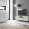 Soggiorno in Offerta: Composizione Modello Lotus Cashmere Effetto Cannettato