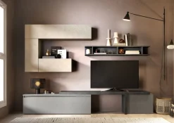 SOGGIORNO MOD. INFINITY 2.0 ARDESIA/ARGILLA/PIOMBO in vendita online