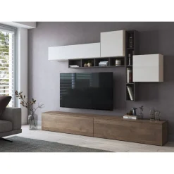 SOGGIORNO MOD. MINERVA NOCE EASTWOOD/SPATOLATO E GRAFITE : vendita online SOGGIORNO MOD. MINERVA NOCE EASTWOOD/SPATOLATO E GRAFITE in offerta