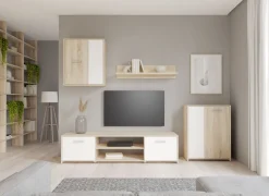 SOGGIORNO MOD. PACO ROVERE SONOMA E BIANCO OPACO: vendita online SOGGIORNO MOD. PACO ROVERE SONOMA E BIANCO OPACO in offerta