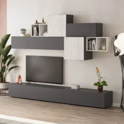 SOGGIORNO MOD. TROMEN ANTRACITE E ANCIENT WHITE in vendita online