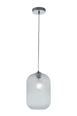 SOSPENSIONE ASHFORD TRASP. 1XE27 20X34.5CM : vendita online SOSPENSIONE ASHFORD TRASP. 1XE27 20X34.5CM in offerta