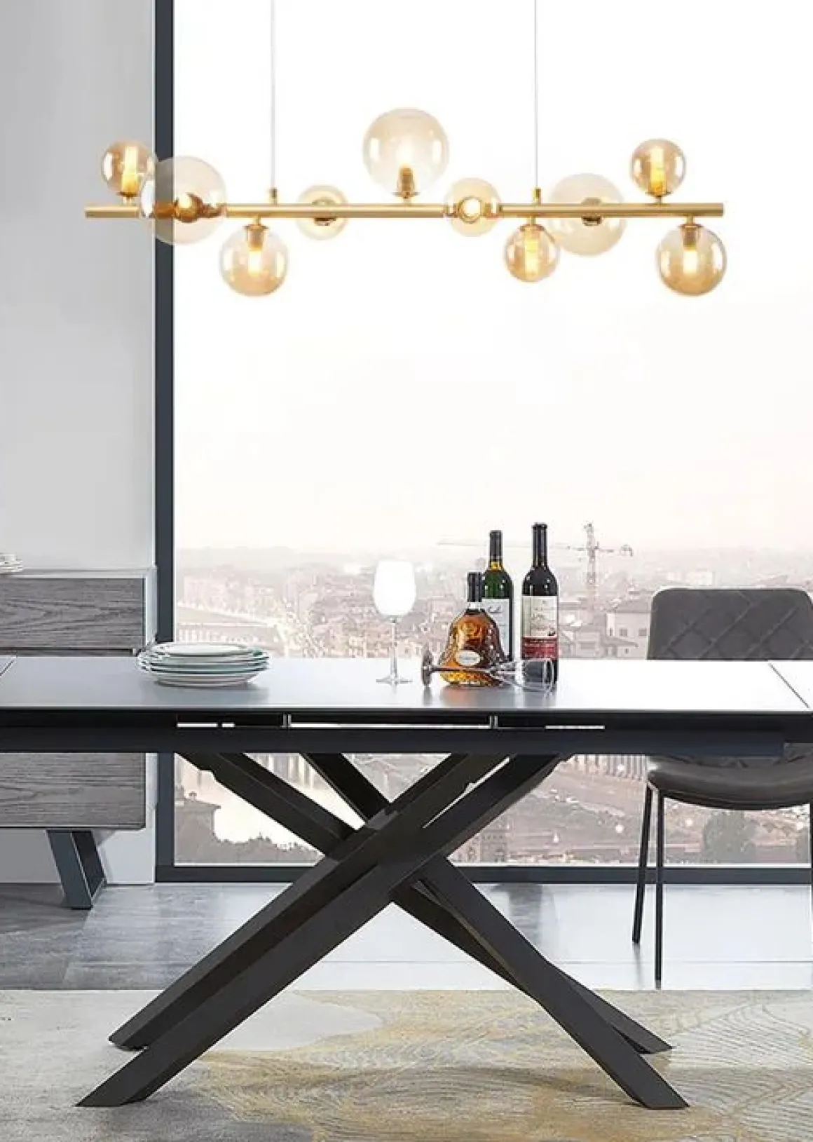 SOSPENSIONE 10 LUCI FENIX ORO OPACO - 10XG9: vendita online SOSPENSIONE 10 LUCI FENIX ORO OPACO - 10XG9 in offerta