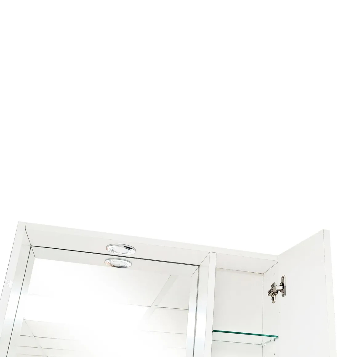 SPECCHIERA CM 60 BIANCO LUCIDO CON LUCE LED