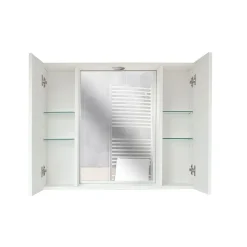 SPECCHIERA CM 80 BIANCO NORDICO CON FARETTO LED