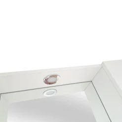 SPECCHIERA CM 80 BIANCO NORDICO CON FARETTO LED