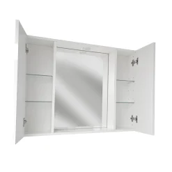SPECCHIERA CM 80 CON FARETTO LED BIANCO LUCIDO