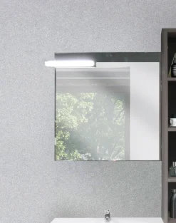 Specchiera finitura Brill con Faretto: modello Poppy