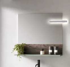 SPECCHIERA MOD. FRAME CM 78 SALVIA OPACO CON LUCE LED