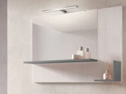 SPECCHIERA MOD. LINE CM 100 BIANCO NORDICO CON LAMPADA LED