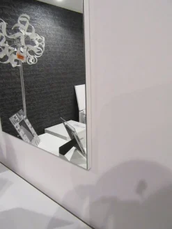 SPECCHIERA RETTANGOLARE CM 88X55 BORDO BIANCO FRASSINATO: vendita online SPECCHIERA RETTANGOLARE CM 88X55 BORDO BIANCO FRASSINATO in offerta