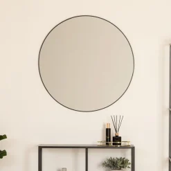 SPECCHIO ALICE IN METALLO DIAM. 70CM NERO: vendita online SPECCHIO ALICE IN METALLO DIAM. 70CM NERO in offerta