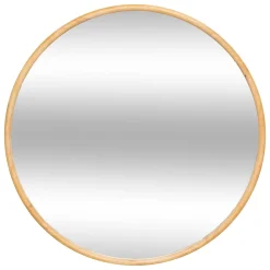 SPECCHIO KIM IN MDF DIAM. CM 75 NATURALE : vendita online SPECCHIO KIM IN MDF DIAM. CM 75 NATURALE in offerta