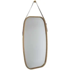 SPECCHIO OVALE CM 45X77 IN MDF MARRONE: vendita online SPECCHIO OVALE CM 45X77 IN MDF MARRONE in offerta