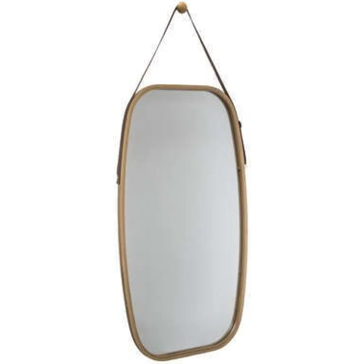 SPECCHIO OVALE CM 45X77 IN MDF MARRONE: vendita online SPECCHIO OVALE CM 45X77 IN MDF MARRONE in offerta