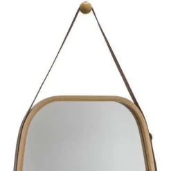 SPECCHIO OVALE CM 45X77 IN MDF MARRONE: vendita online SPECCHIO OVALE CM 45X77 IN MDF MARRONE in offerta