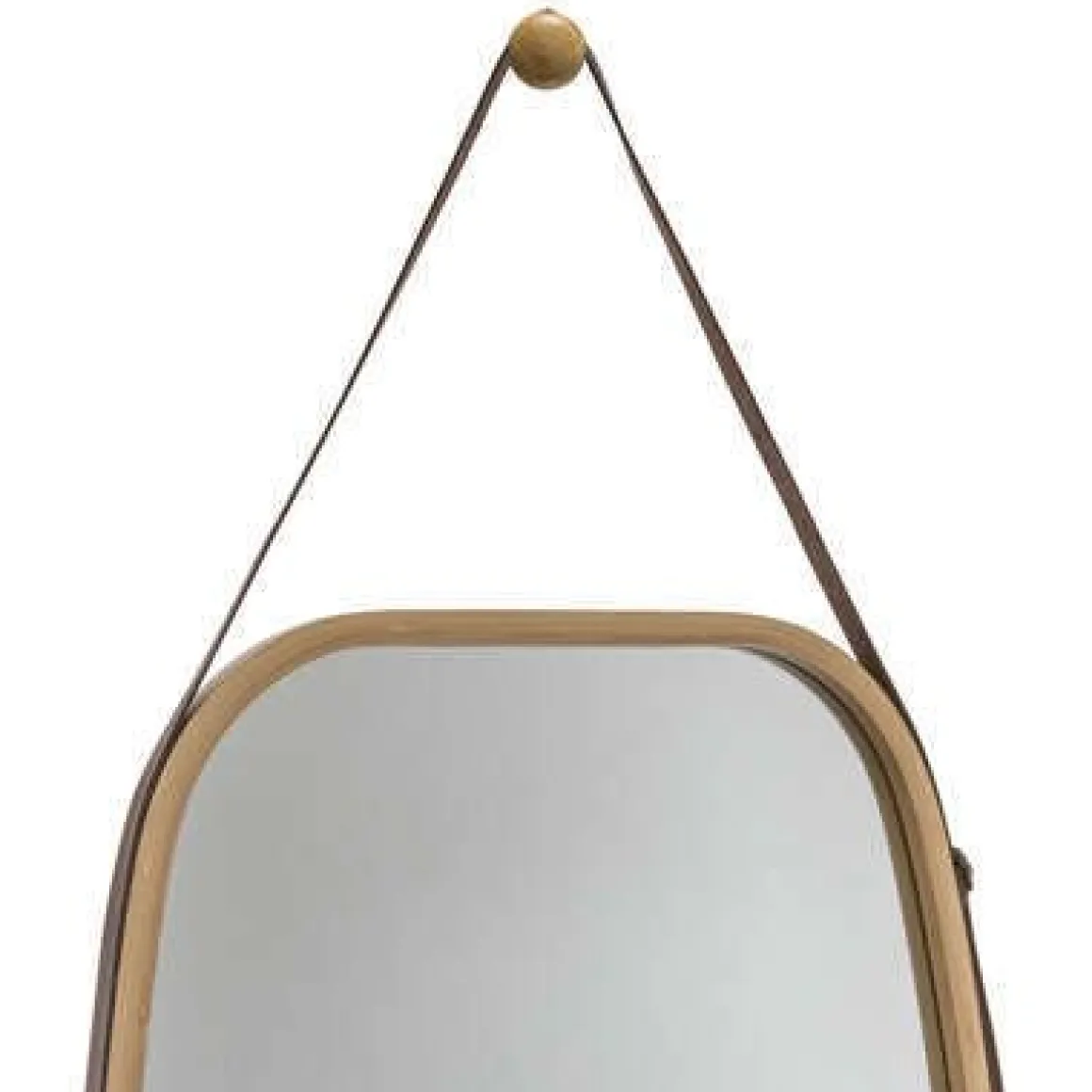 SPECCHIO OVALE CM 45X77 IN MDF MARRONE: vendita online SPECCHIO OVALE CM 45X77 IN MDF MARRONE in offerta