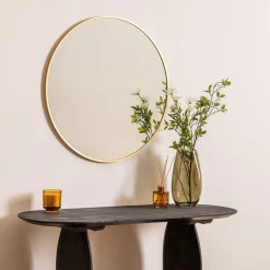 SPECCHIO ALICE IN METALLO DIAM. 70CM NATURALE: vendita online SPECCHIO ALICE IN METALLO DIAM. 70CM NATURALE in offerta