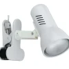 SPOT CLIP CARRERA BIANCO - 1XE27 MAX 40W: vendita online SPOT CLIP CARRERA BIANCO - 1XE27 MAX 40W in offerta