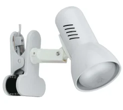 SPOT CLIP CARRERA BIANCO - 1XE27 MAX 40W: vendita online SPOT CLIP CARRERA BIANCO - 1XE27 MAX 40W in offerta