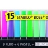 STABILO - SET 15 EVIDENZIATORI BOSS ORIGINAL FLUO+PASTEL CON DESKSET: vendita online STABILO - SET 15 EVIDENZIATORI BOSS ORIGINAL FLUO+PASTEL CON DESKSET in offerta